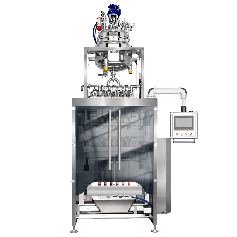 Machine d'emballage de b&acirc;tonnets de liquide &agrave; plusieurs voies
