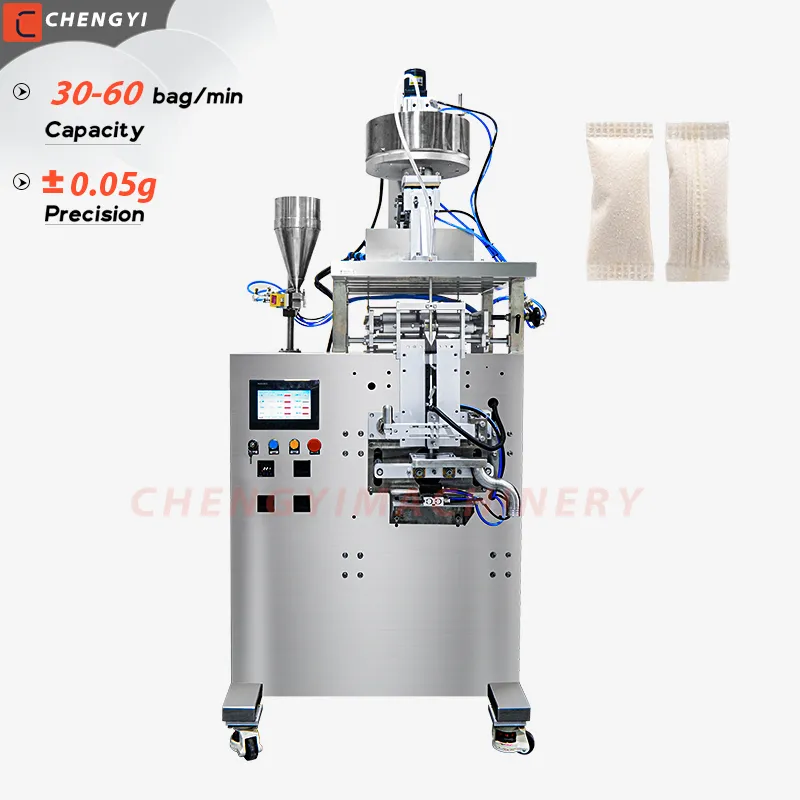 Machine d'emballage de snus avec double alimentation &agrave; une seule voie