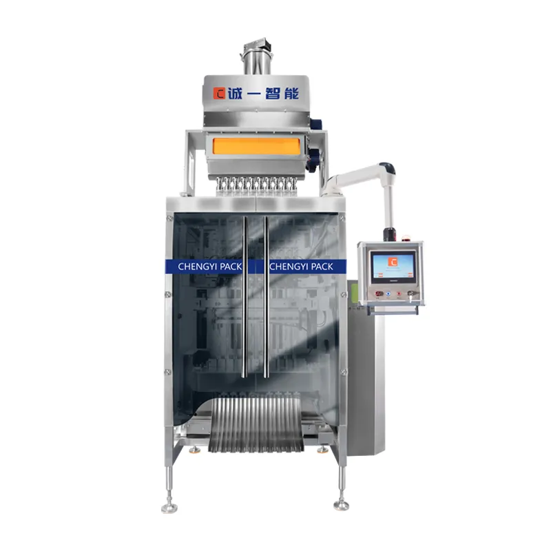 Machine d'emballage de paquets de b&acirc;tonnets de poudre &agrave; plusieurs voies