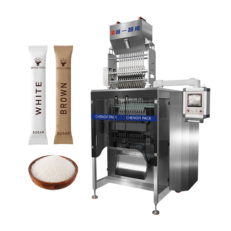 Machine d'emballage de b&acirc;tonnets de sucre &agrave; plusieurs voies