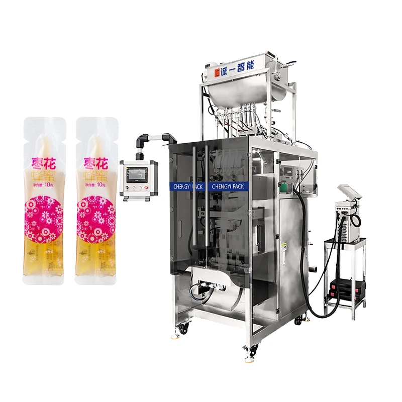 Machine de conditionnement de paquets de b&acirc;tons de miel