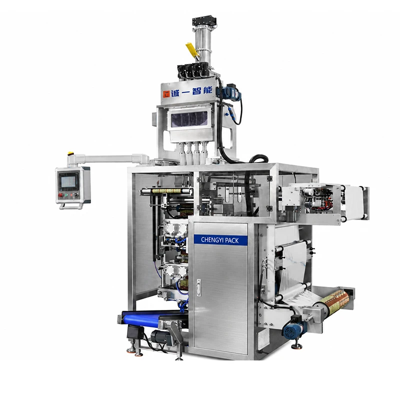 Machine d'emballage de sachets scell&eacute;s &agrave; 4 c&ocirc;t&eacute;s