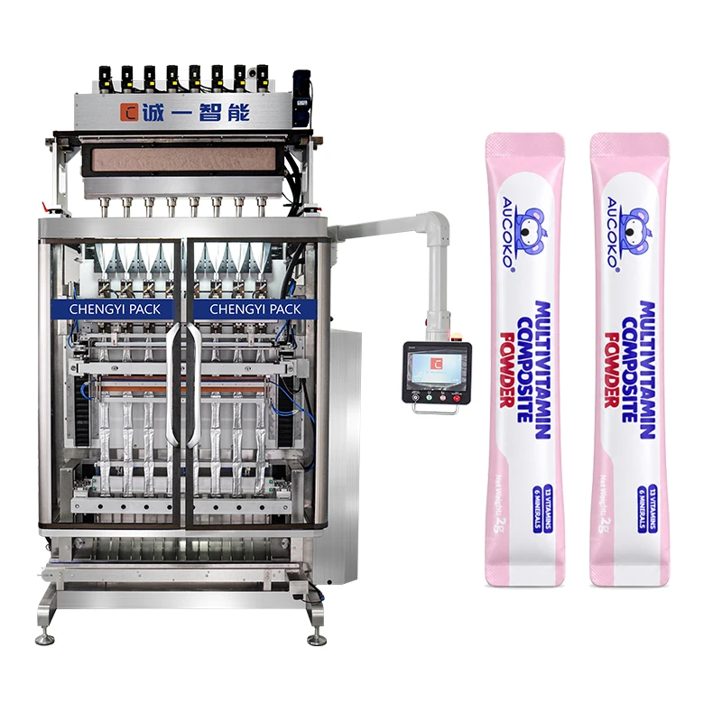Machine &agrave; emballer des b&acirc;tonnets pour poudres