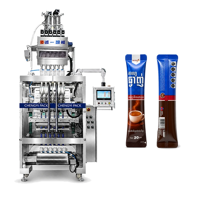 Machine &agrave; emballer de b&acirc;ton de poudre de caf&eacute;